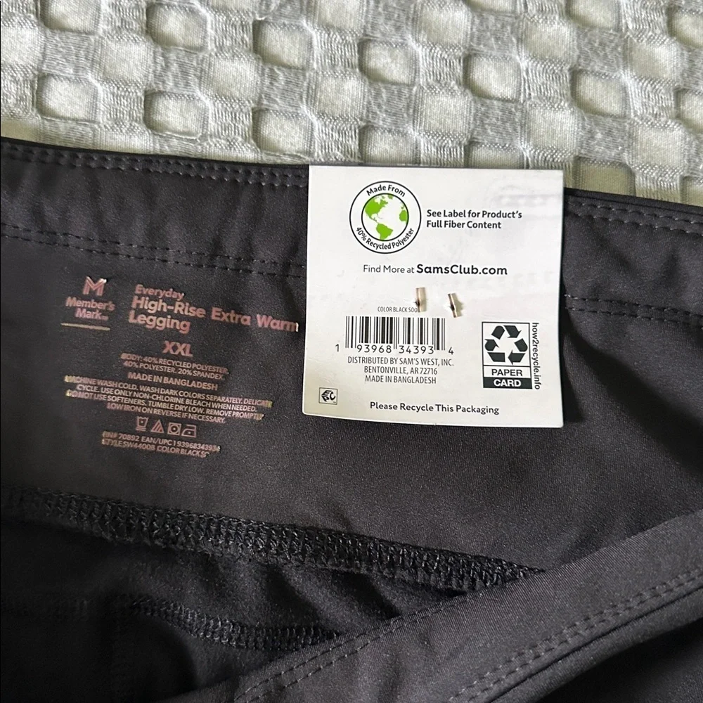 Member's Mark Black High-Rise Leggings NWT